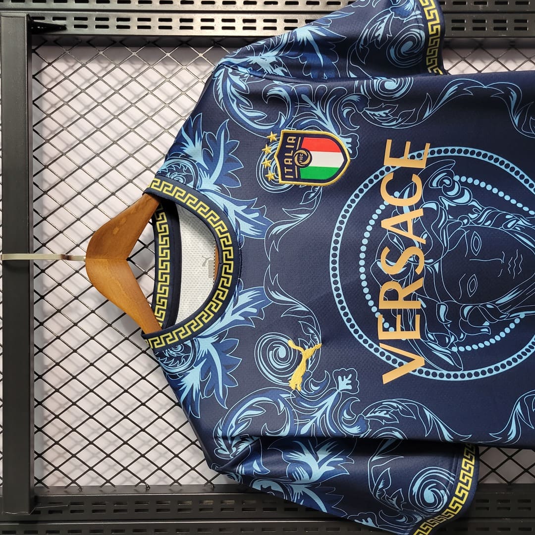 Italie Maillot Concept Versace Bleu