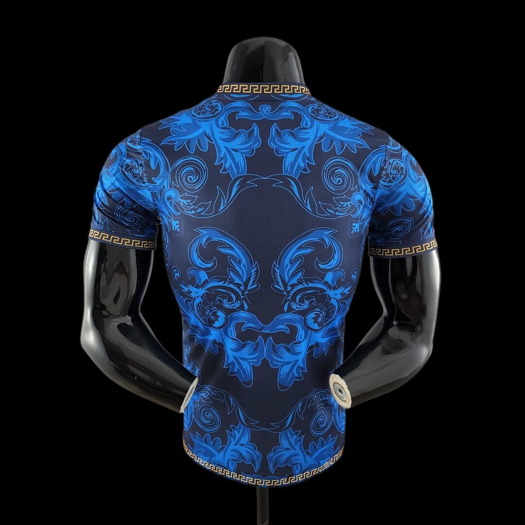 Italie Maillot Concept Versace Bleu - Version Player