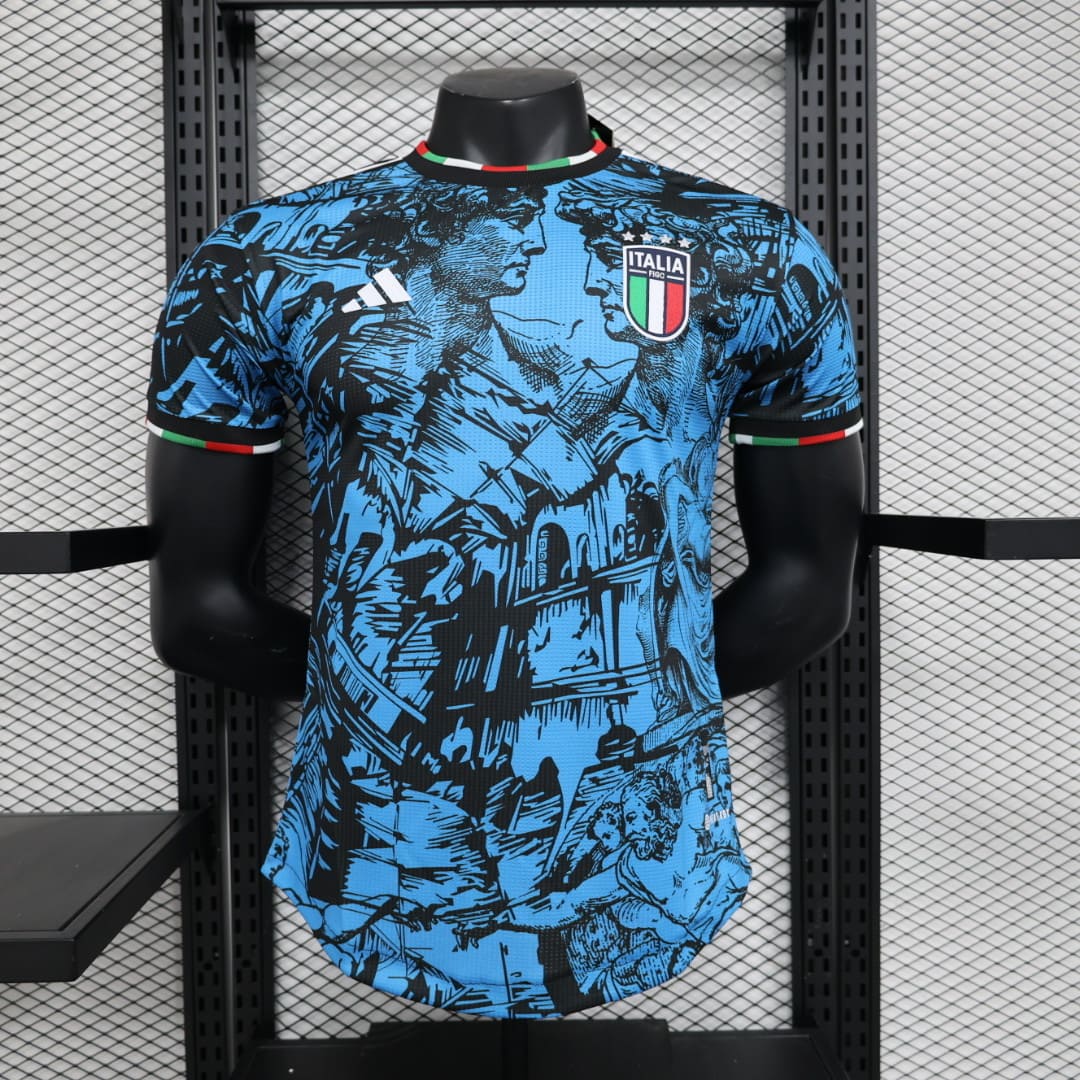 Italie 2023 Maillot Renaissance Bleu - Version Player