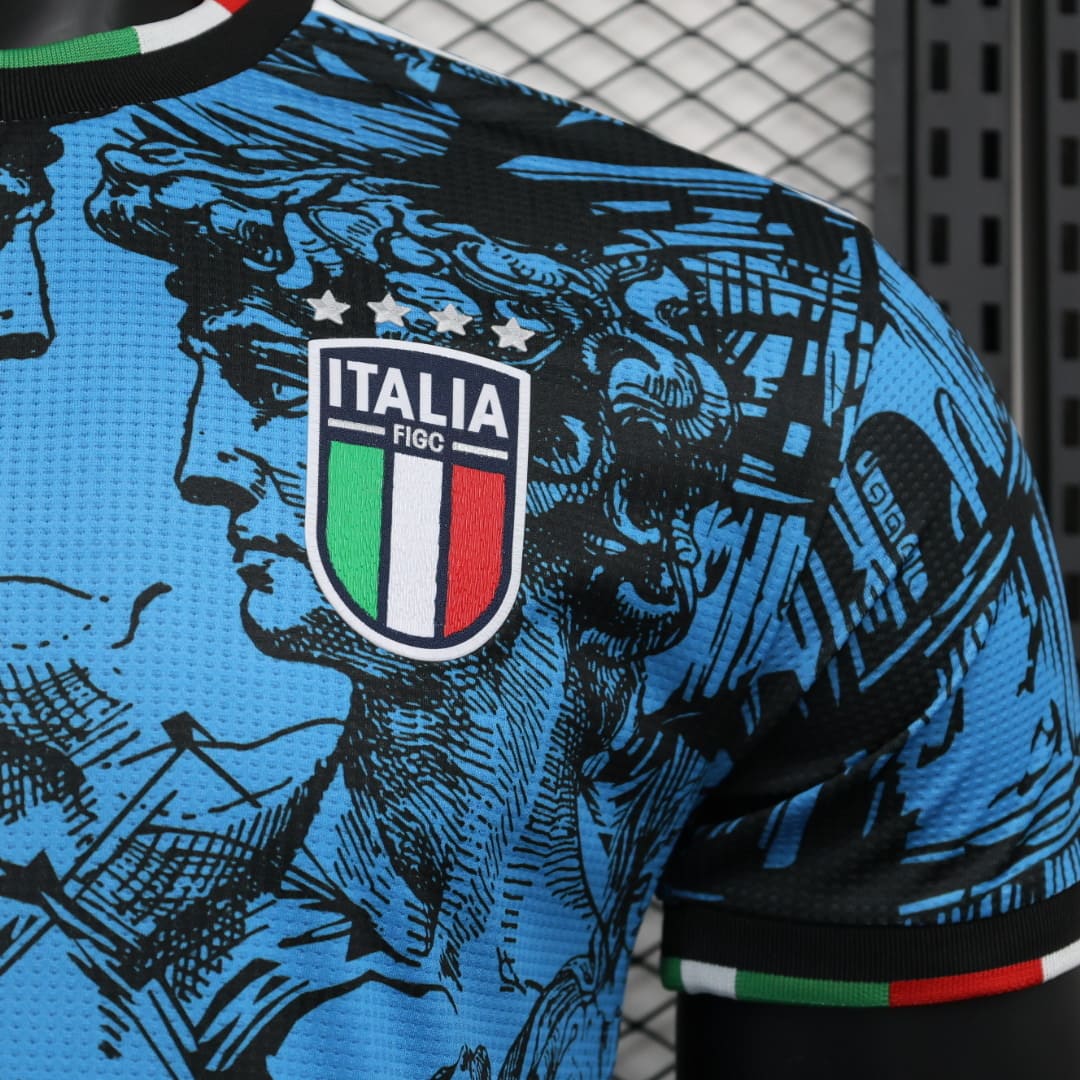 Italie 2023 Maillot Renaissance Bleu - Version Player