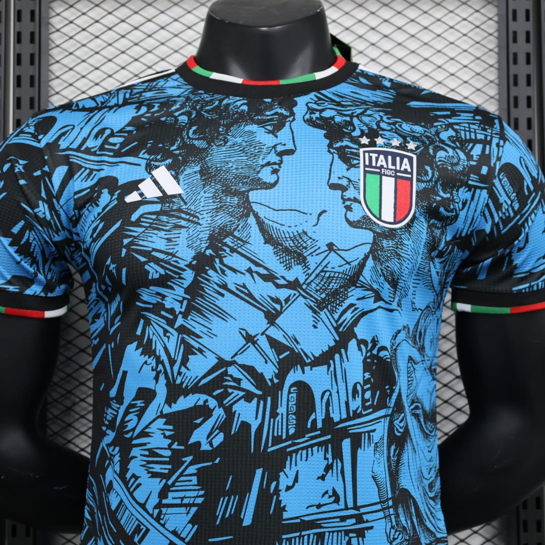 Italie 2023 Maillot Renaissance Bleu - Version Player