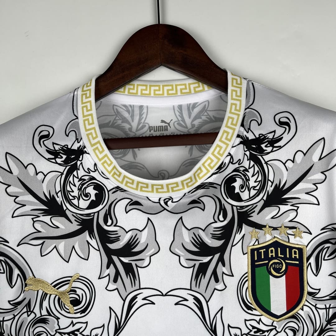 Italie Maillot Concept Versace Blanc