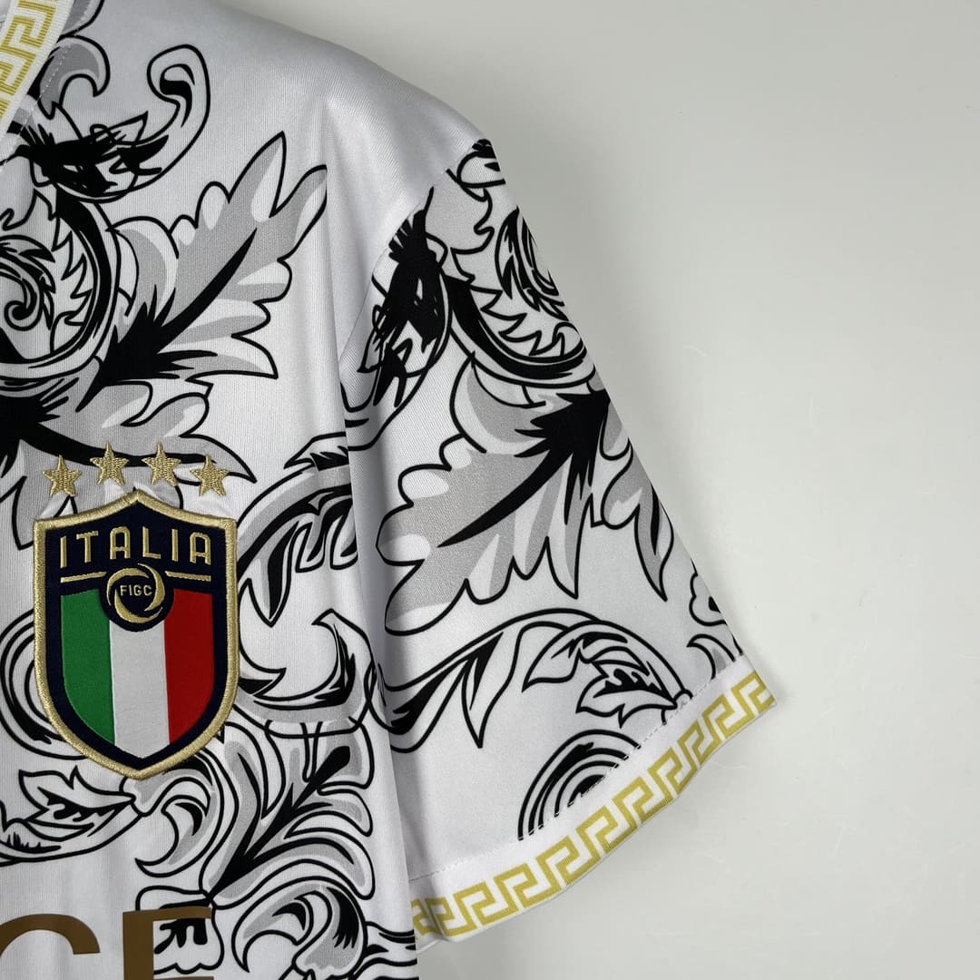 Italie Maillot Concept Versace Blanc