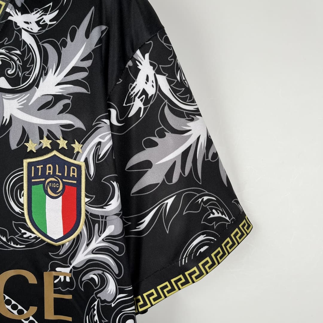 Italie Maillot Concept Versace Noir