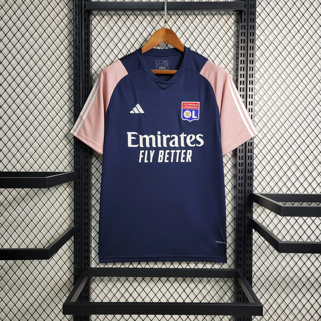 Lyon 23/24 Maillot Entrainement Bleu & Rose