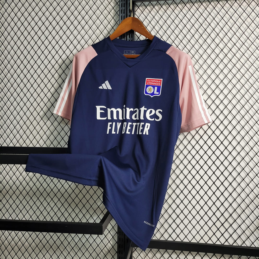 Lyon 23/24 Maillot Entrainement Bleu & Rose