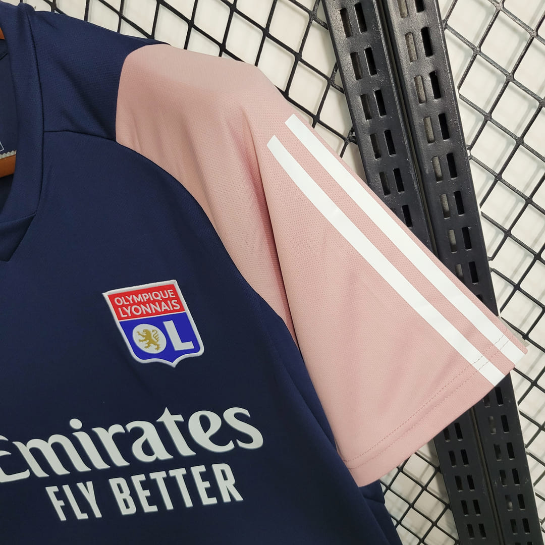 Lyon 23/24 Maillot Entrainement Bleu & Rose