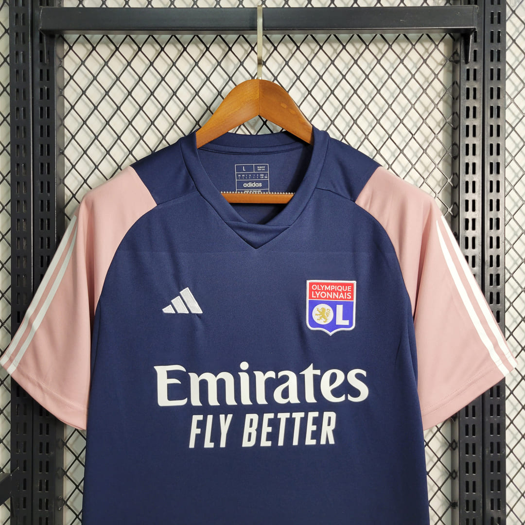 Lyon 23/24 Maillot Entrainement Bleu & Rose