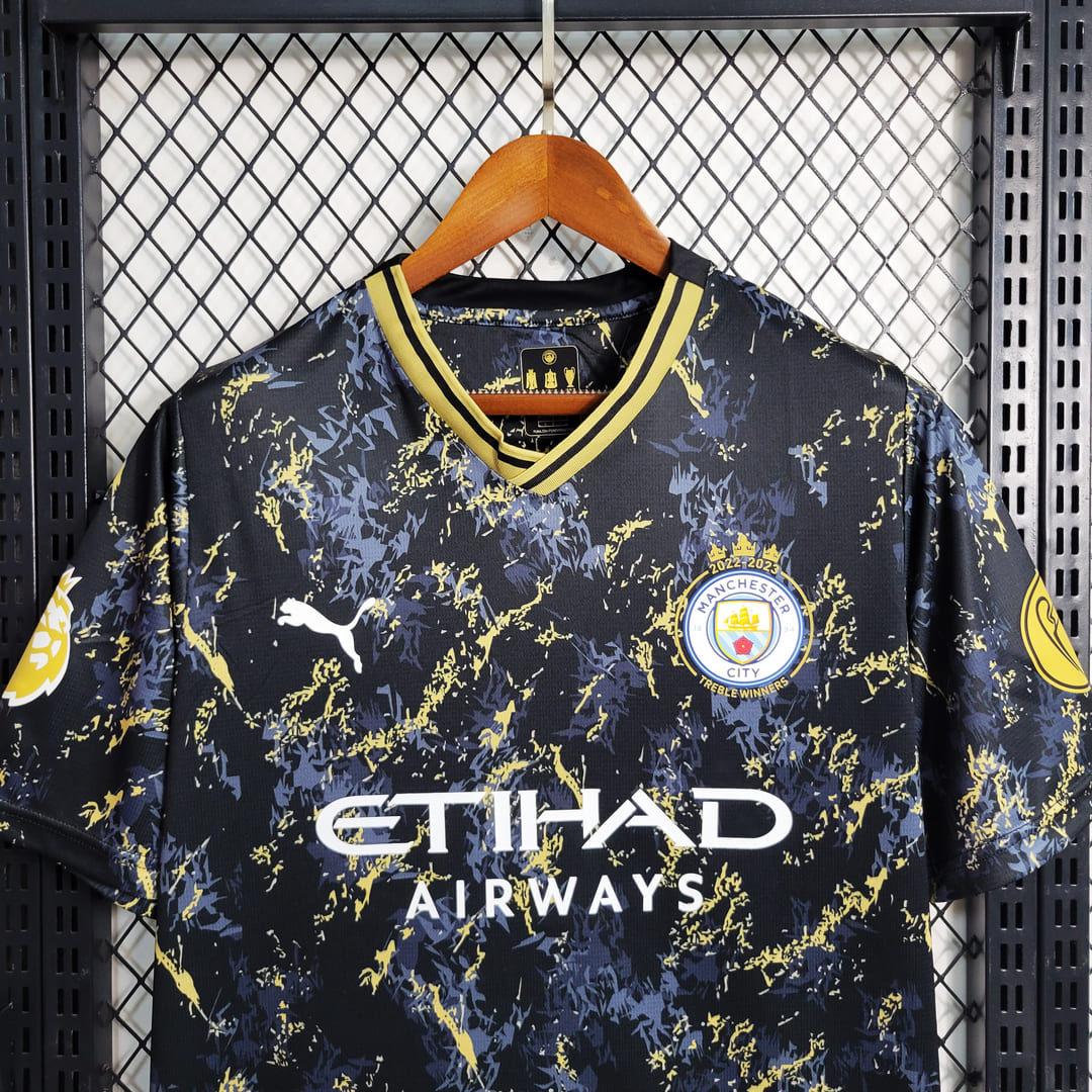 Manchester City 23/24 Maillot Concept Treble