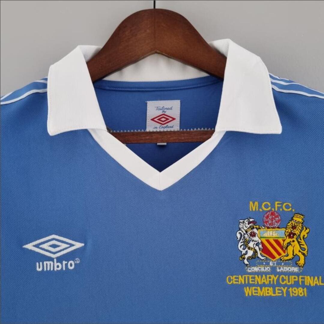 Manchester City 1981 Maillot Domicile
