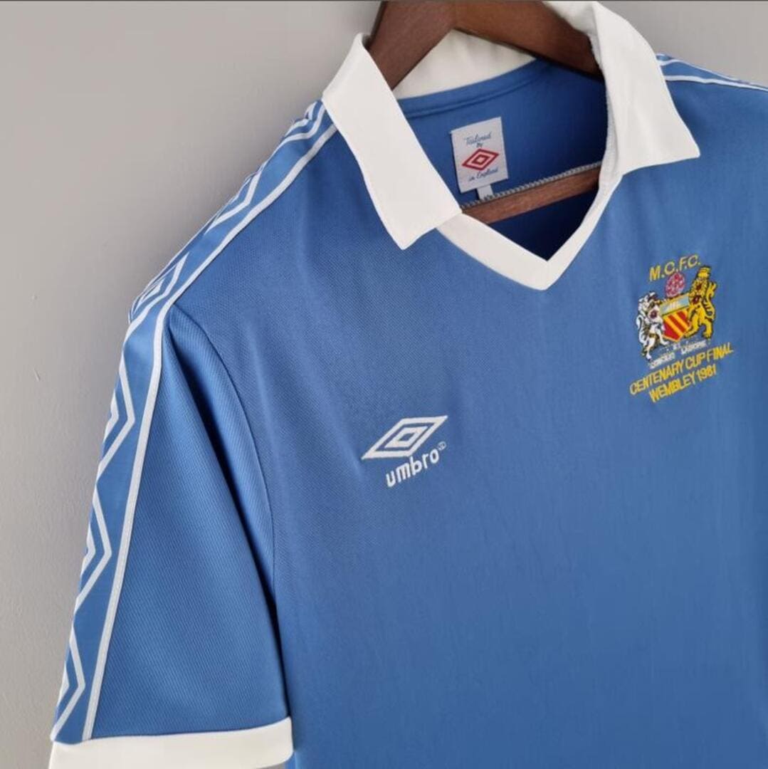 Manchester City 1981 Maillot Domicile