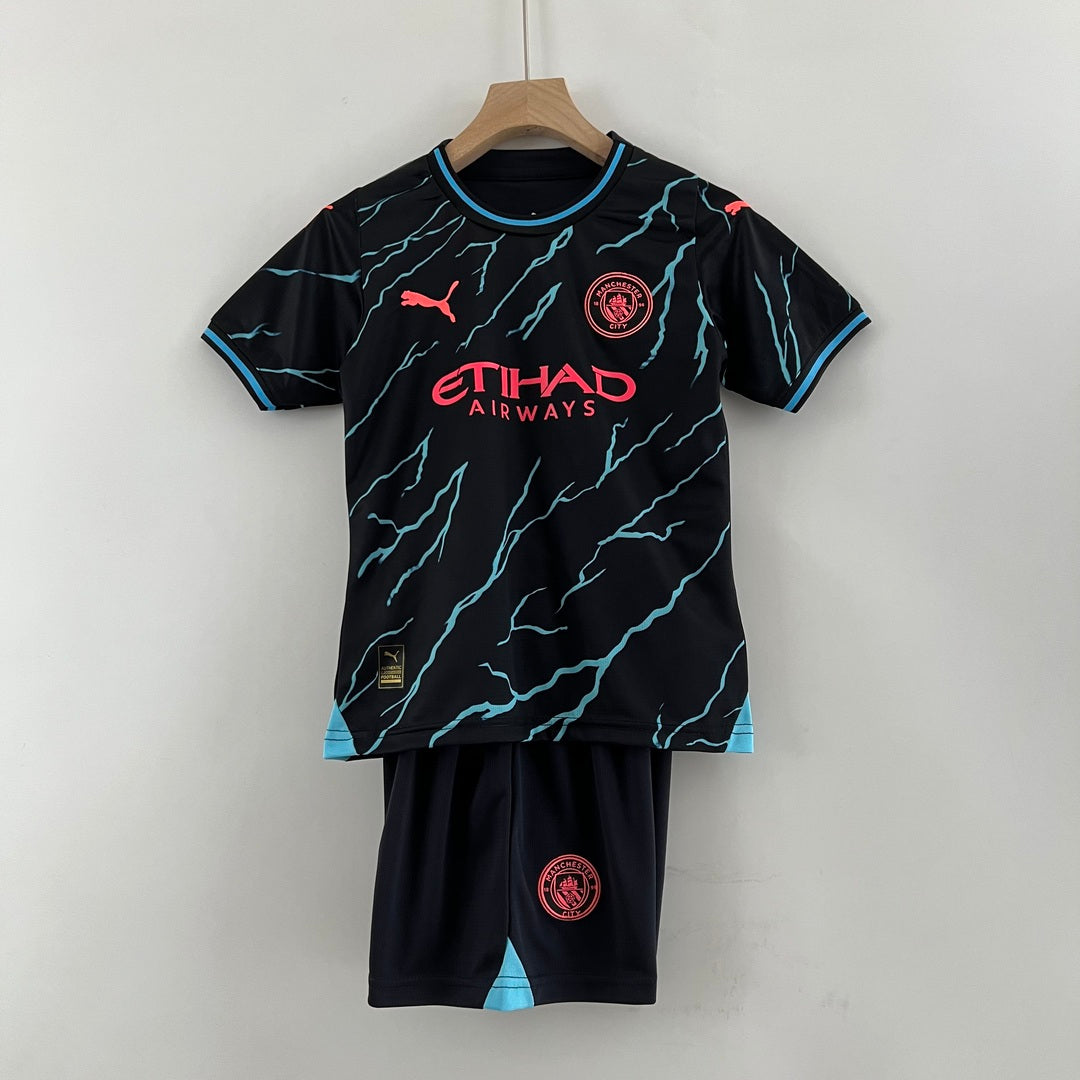 Manchester City 23-24 Extérieur Kit Enfant