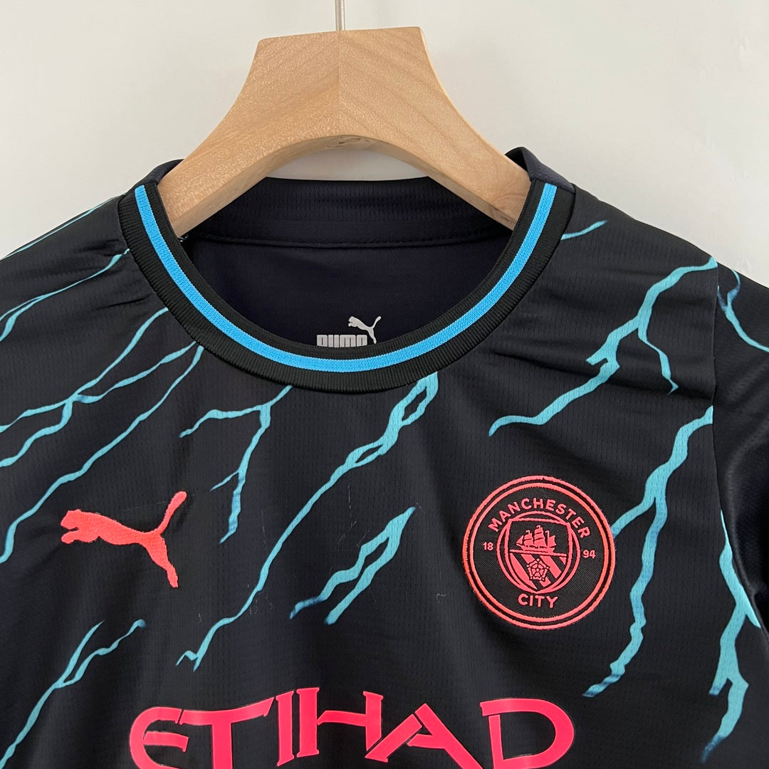 Manchester City 23-24 Extérieur Kit Enfant