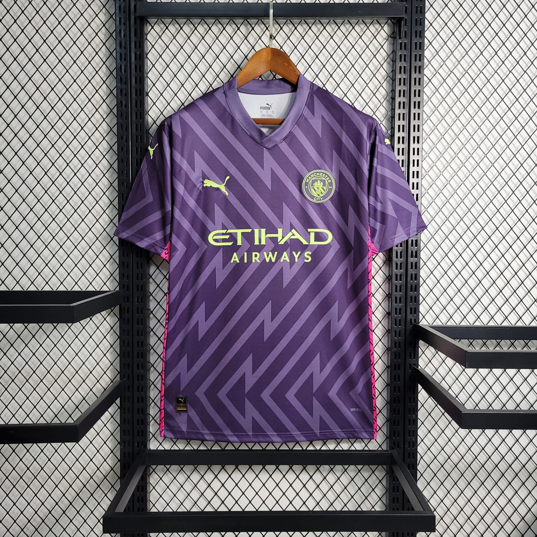 Manchester City 23/24 Maillot Gardien Violet