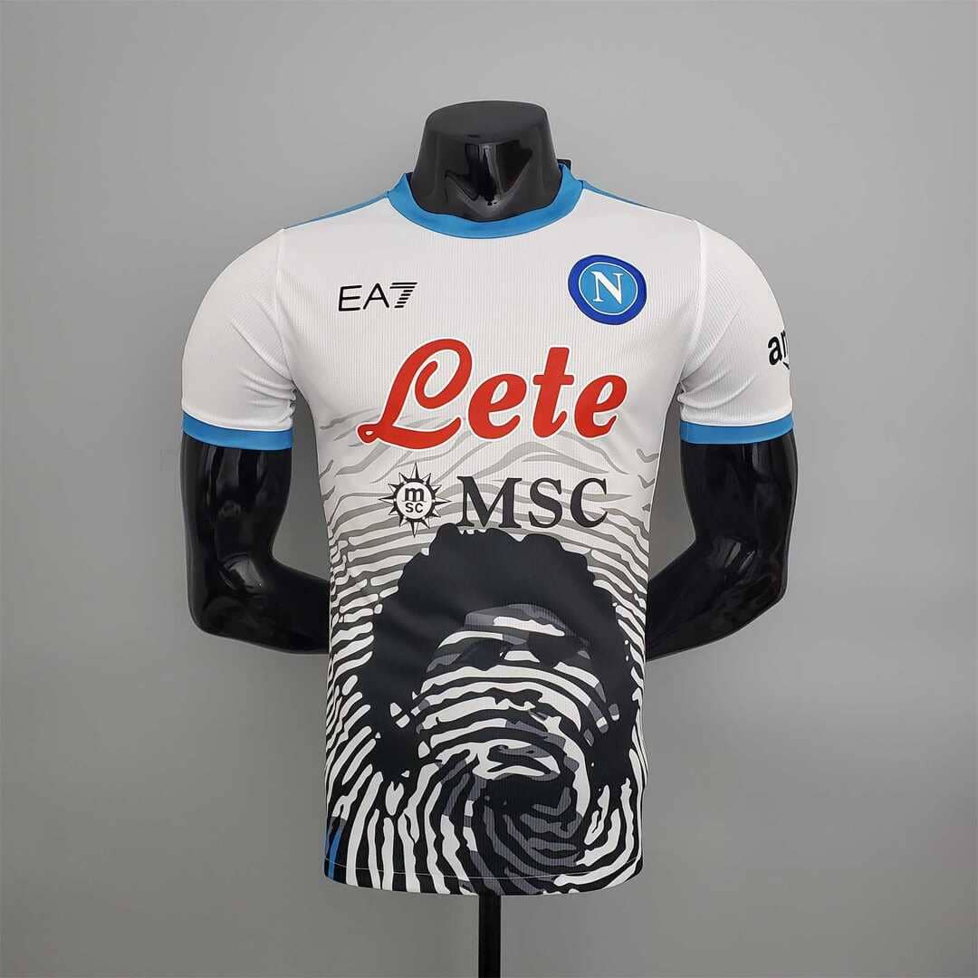 Napoli 21/22 Maillot Maradona Blanc - Version Player