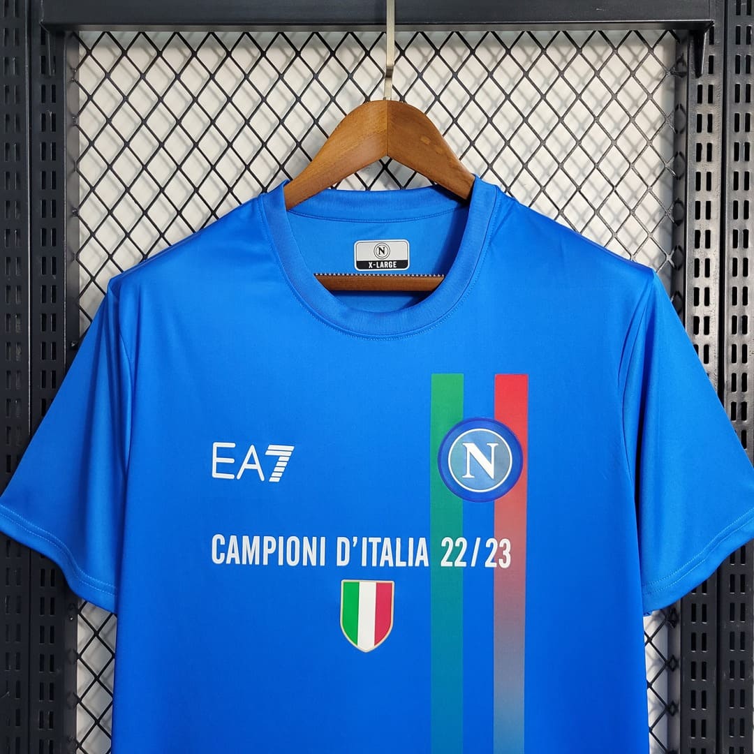 Napoli 23/24 Maillot Campioni Bleu