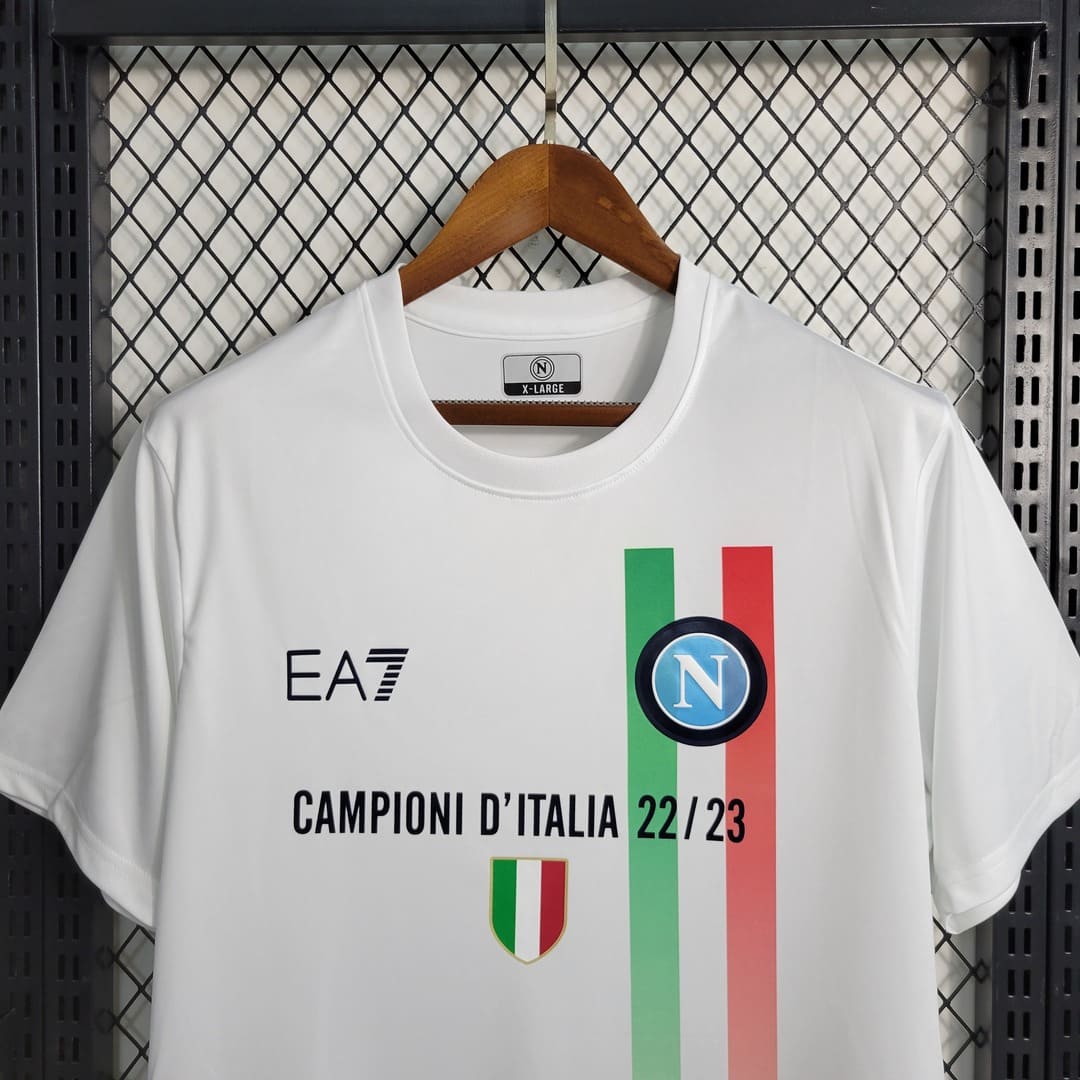 Napoli 23/24 Maillot Campioni Blanc