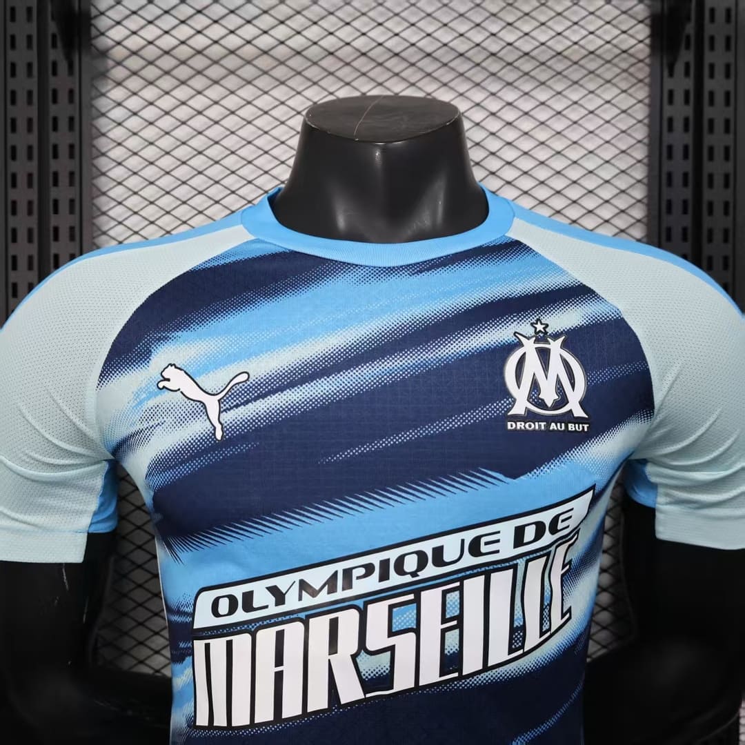 Marseille 25/26 Maillot Entrainement Cyan - Version Player