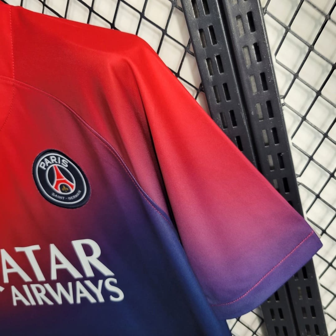 Paris Saint-Germain 23/24 Maillot Echauffement Bleu & Rouge