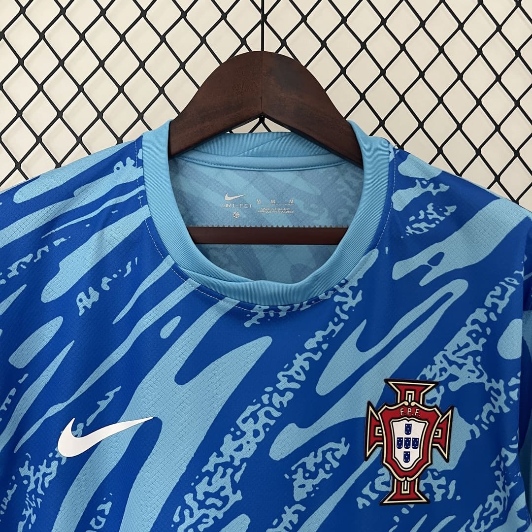 Portugal 2024 Maillot Gardien Bleu