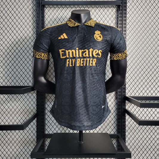 Real Madrid 23/24 Maillot Concept Logos Noirs - Version Player