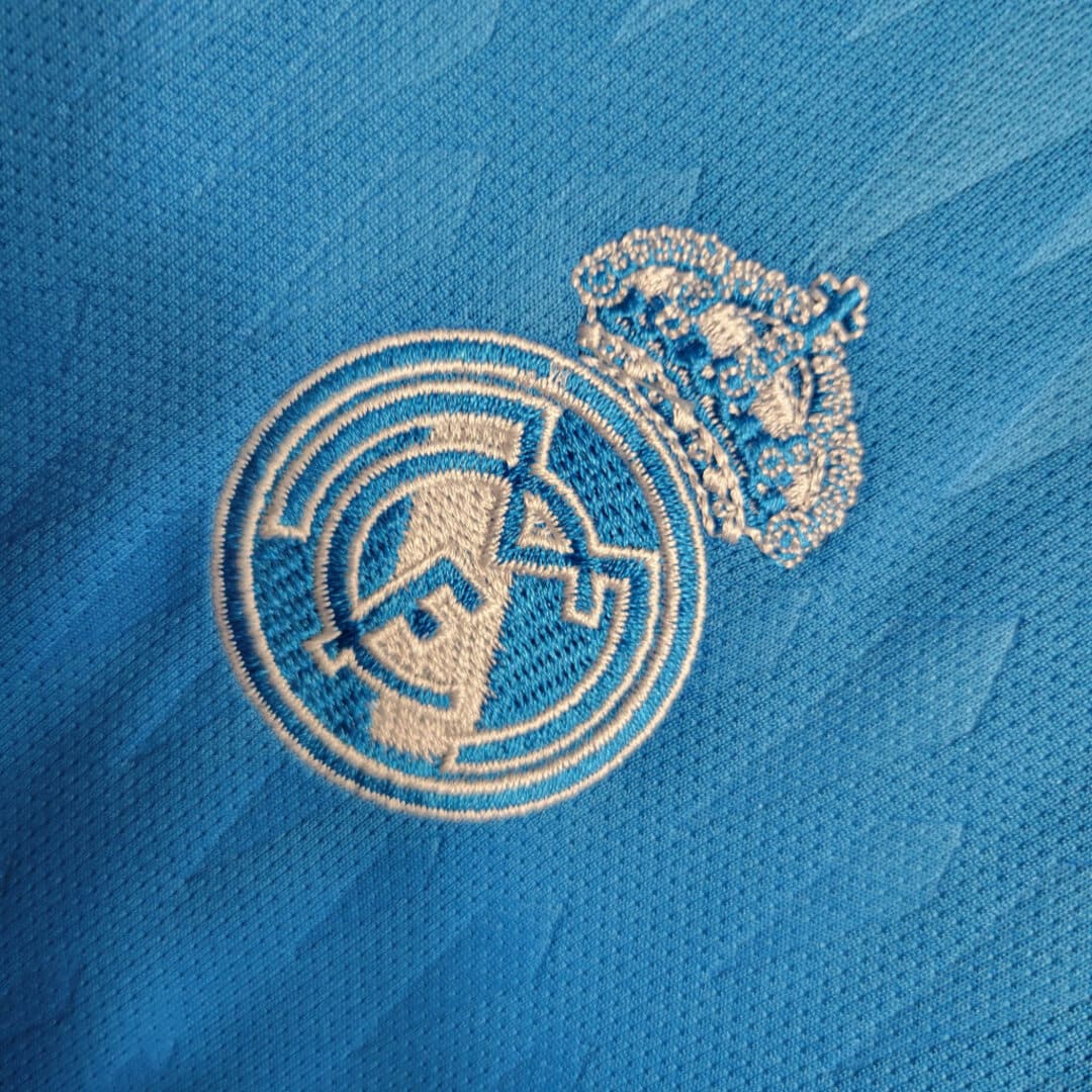 Real Madrid 23/24 Gardien Bleu Kit Enfant