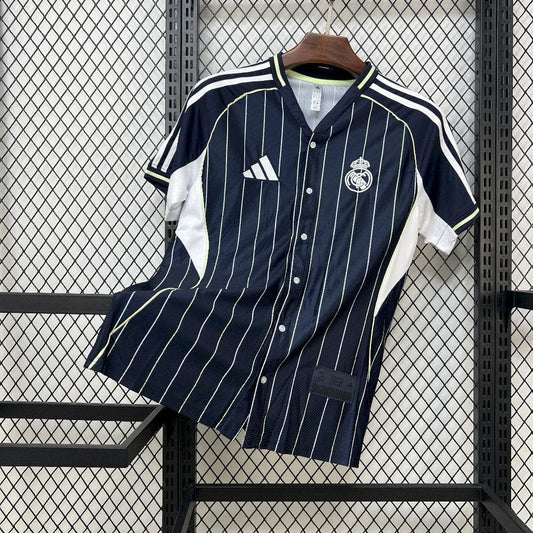 Real Madrid 25/26 Maillot Baseball Marine