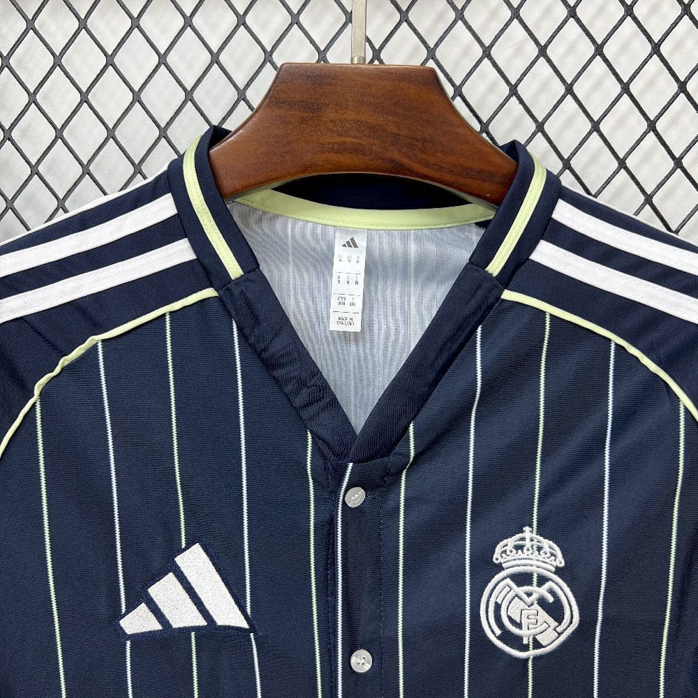 Real Madrid 25/26 Maillot Baseball Marine