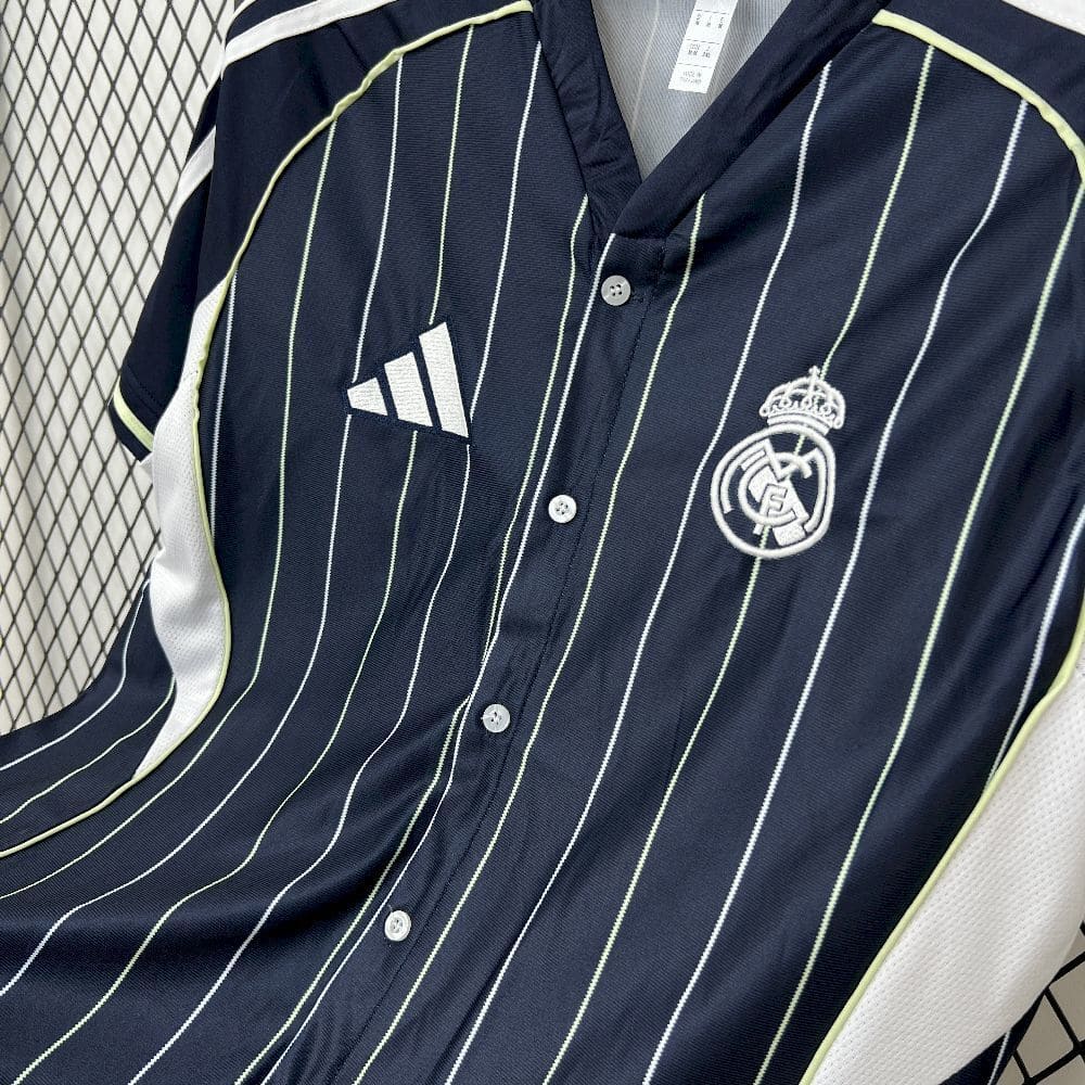 Real Madrid 25/26 Maillot Baseball Marine