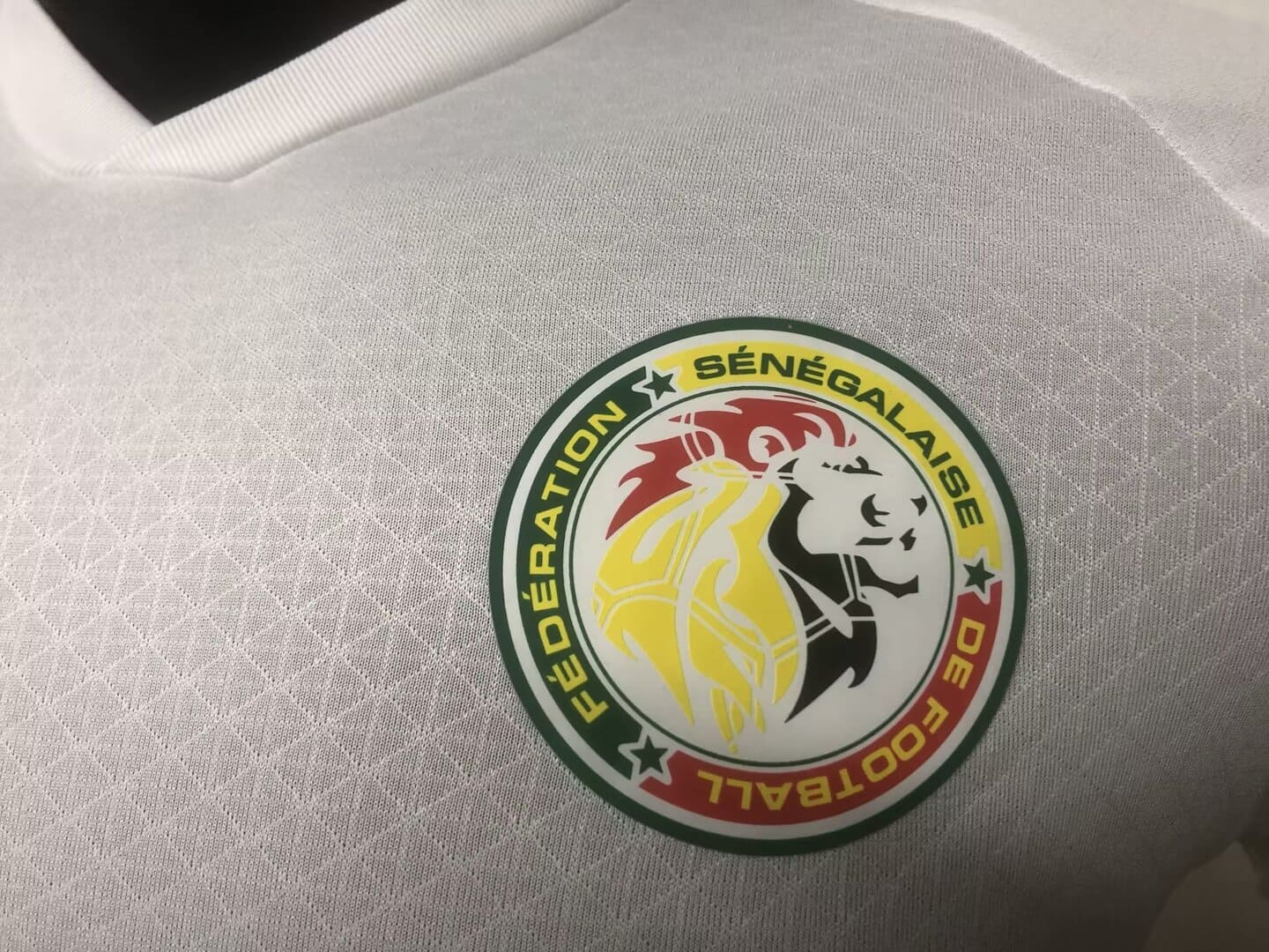 Sénégal 2022 Maillot Échauffement Blanc - Version Player