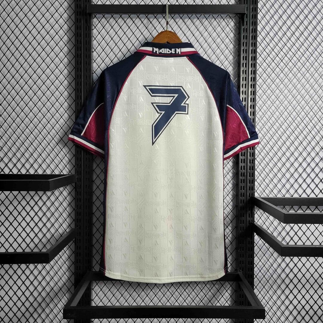West Ham 99/2000 Maillot Iron Maiden Blanc