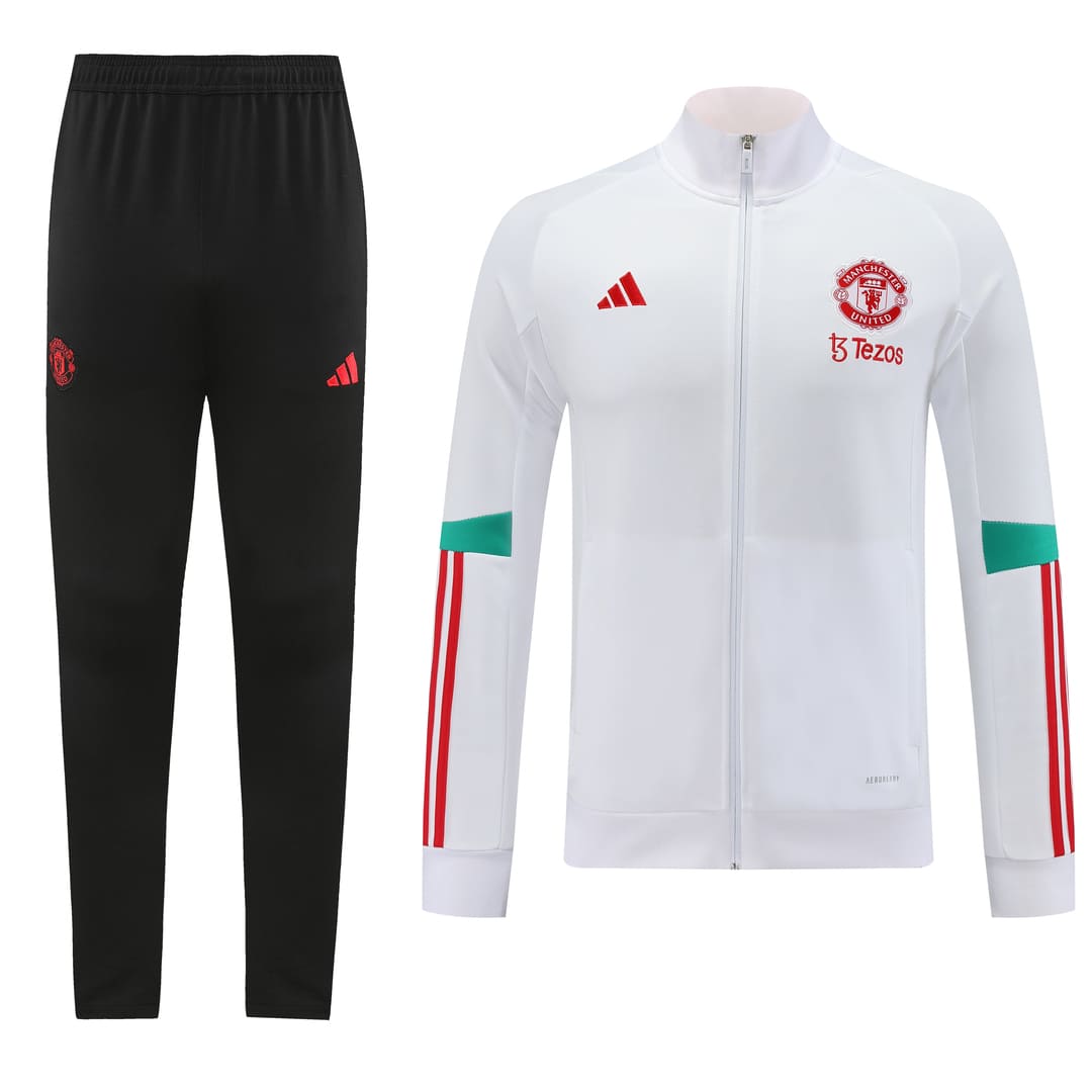 Manchester United 23/24 - Veste/Survêtement Blanc