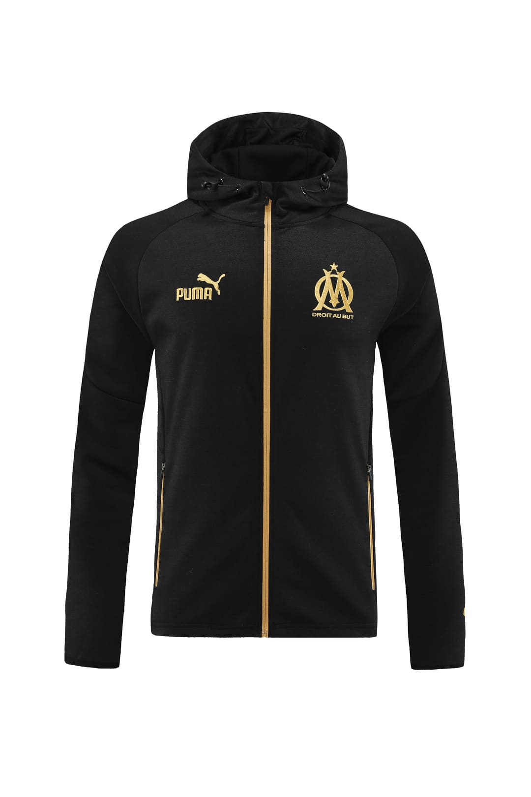 Olympique de Marseille 23/24 - Veste à Capuche/Survêtement Noir