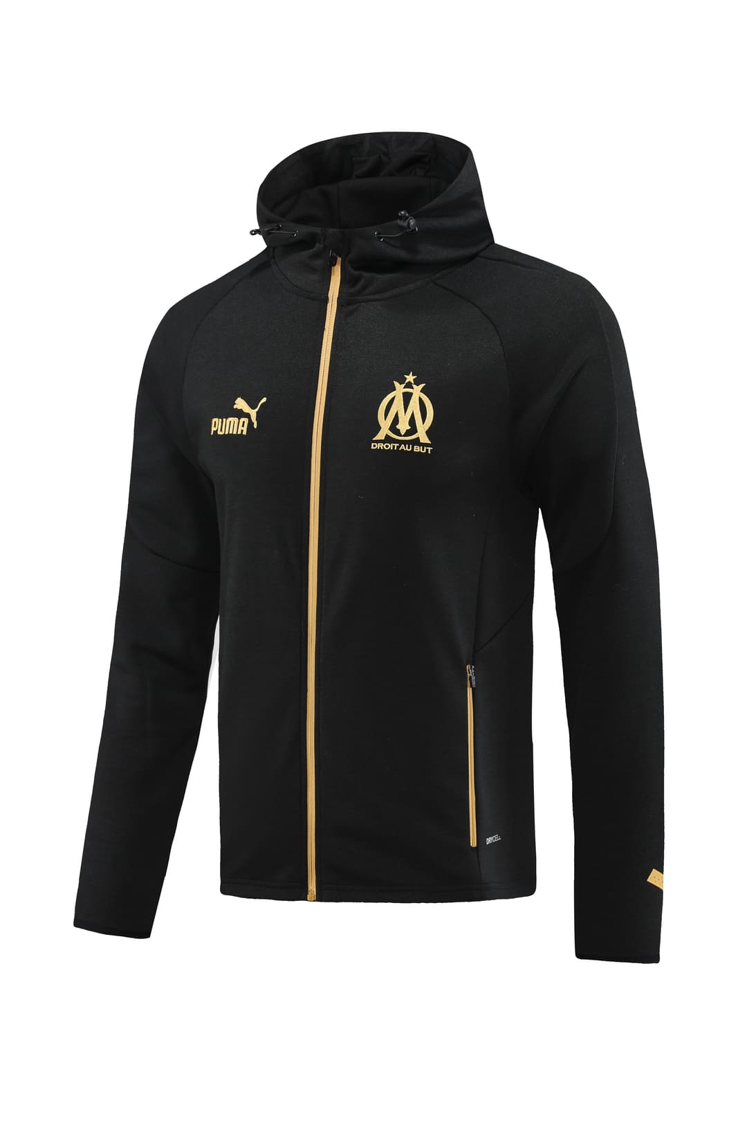 Olympique de Marseille 23/24 - Veste à Capuche/Survêtement Noir