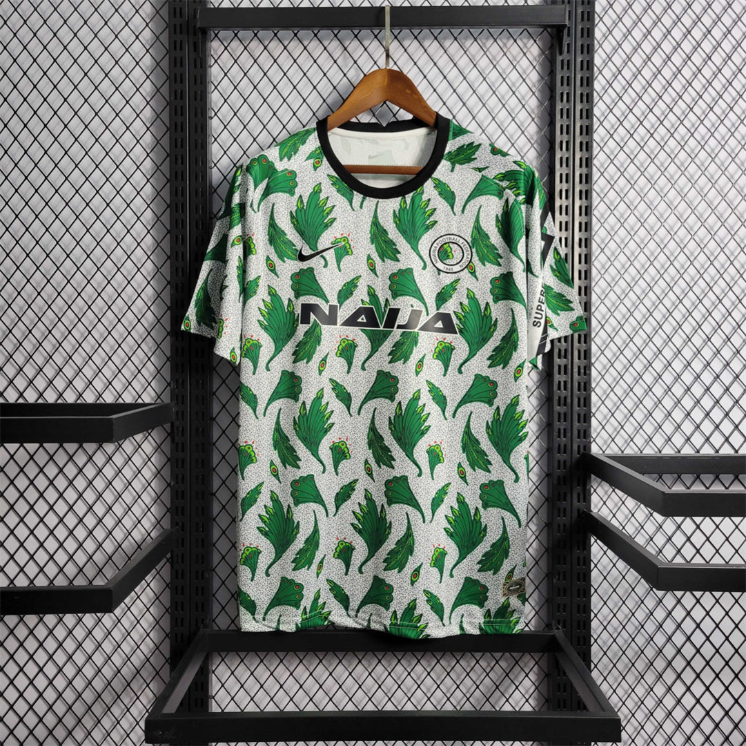 Nigeria 2022-24 Maillot Entrainement Blanc