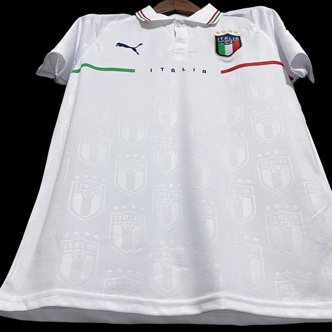 Italie 2021 Polo Blanc