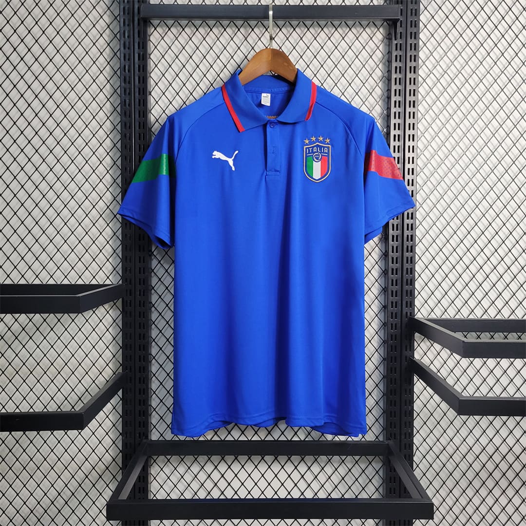 Italie 2022 Polo Bleu