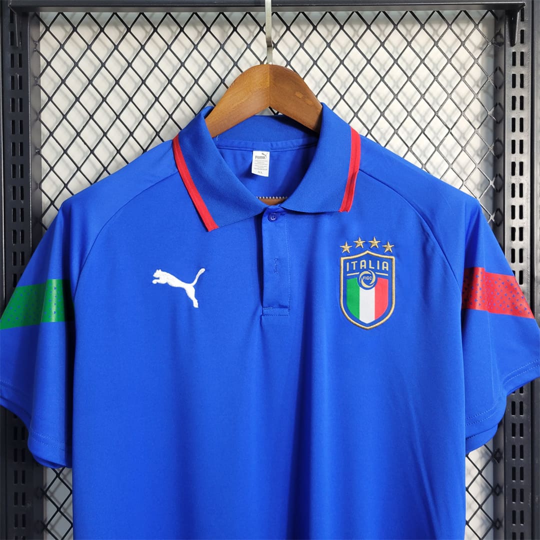 Italie 2022 Polo Bleu