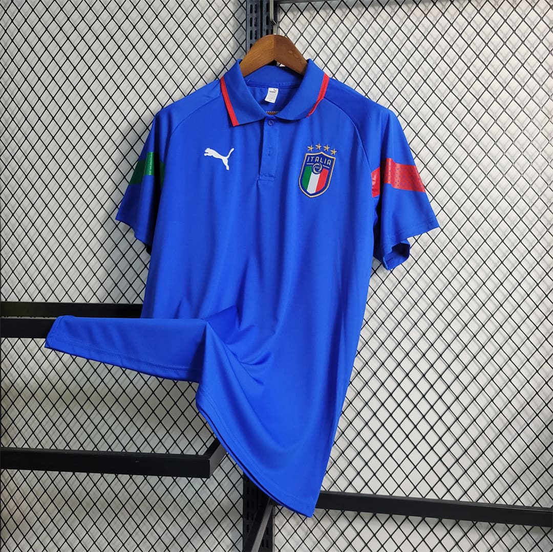 Italie 2022 Polo Bleu