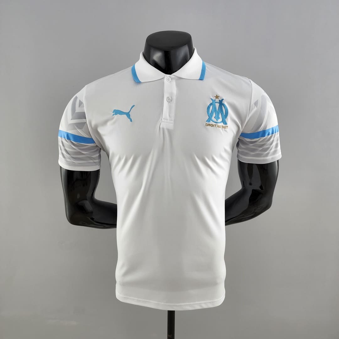 Marseille 22/23 Polo Blanc