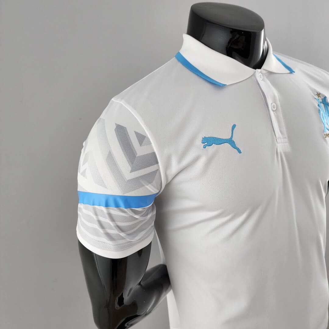 Marseille 22/23 Polo Blanc