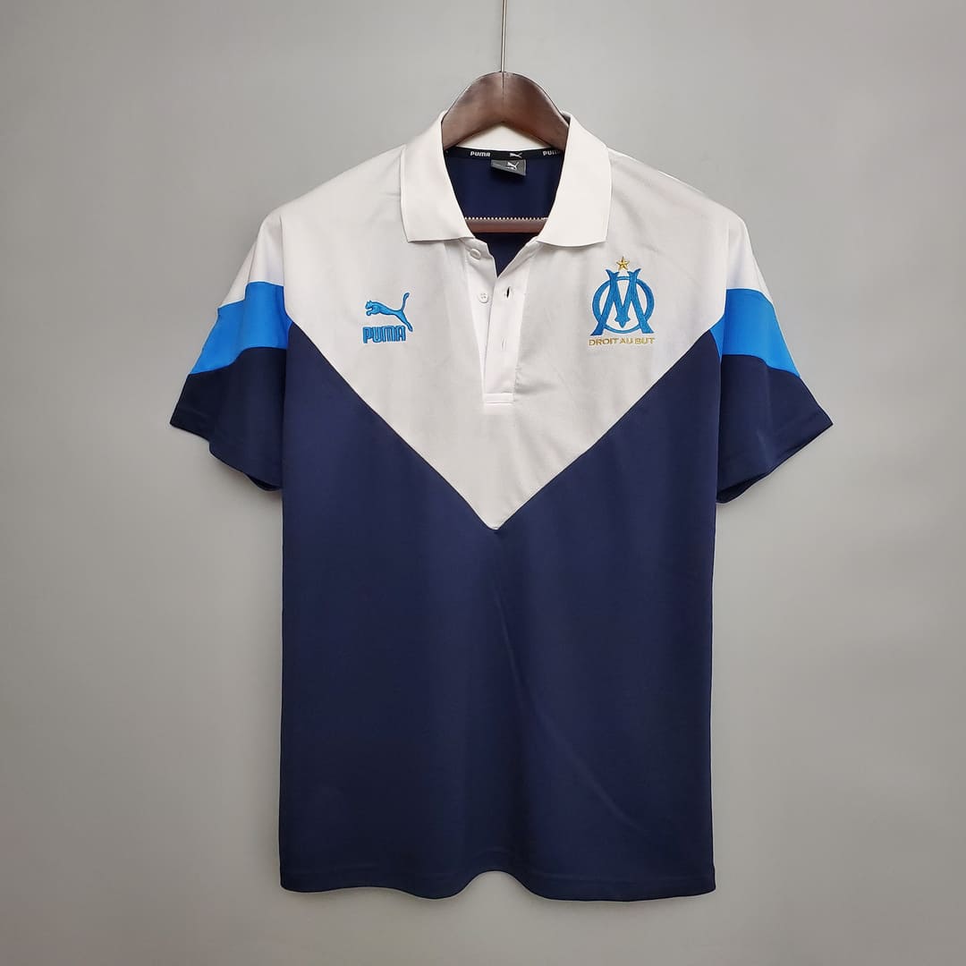 Marseille 21/22 Polo Blanc & Bleu