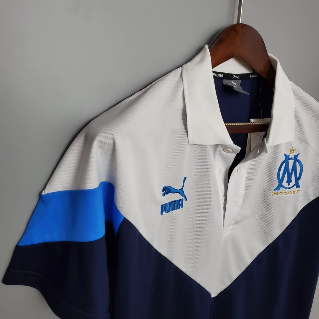 Marseille 21/22 Polo Blanc & Bleu