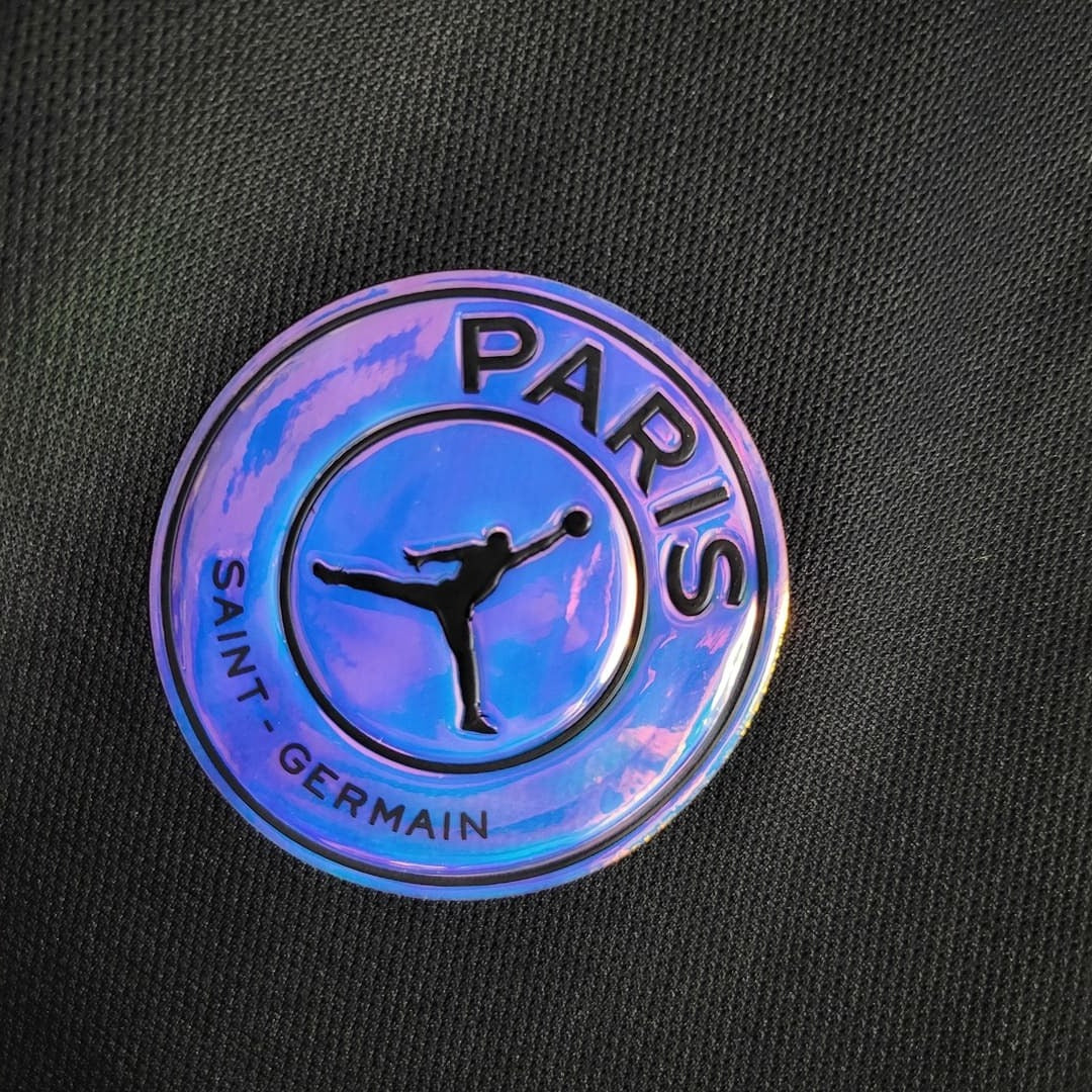 Paris Saint-Germain 2020/21 Polo Noir + Bande Latérale