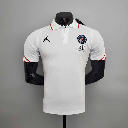 Paris Saint-Germain 2021/22 Polo Jordan Blanc