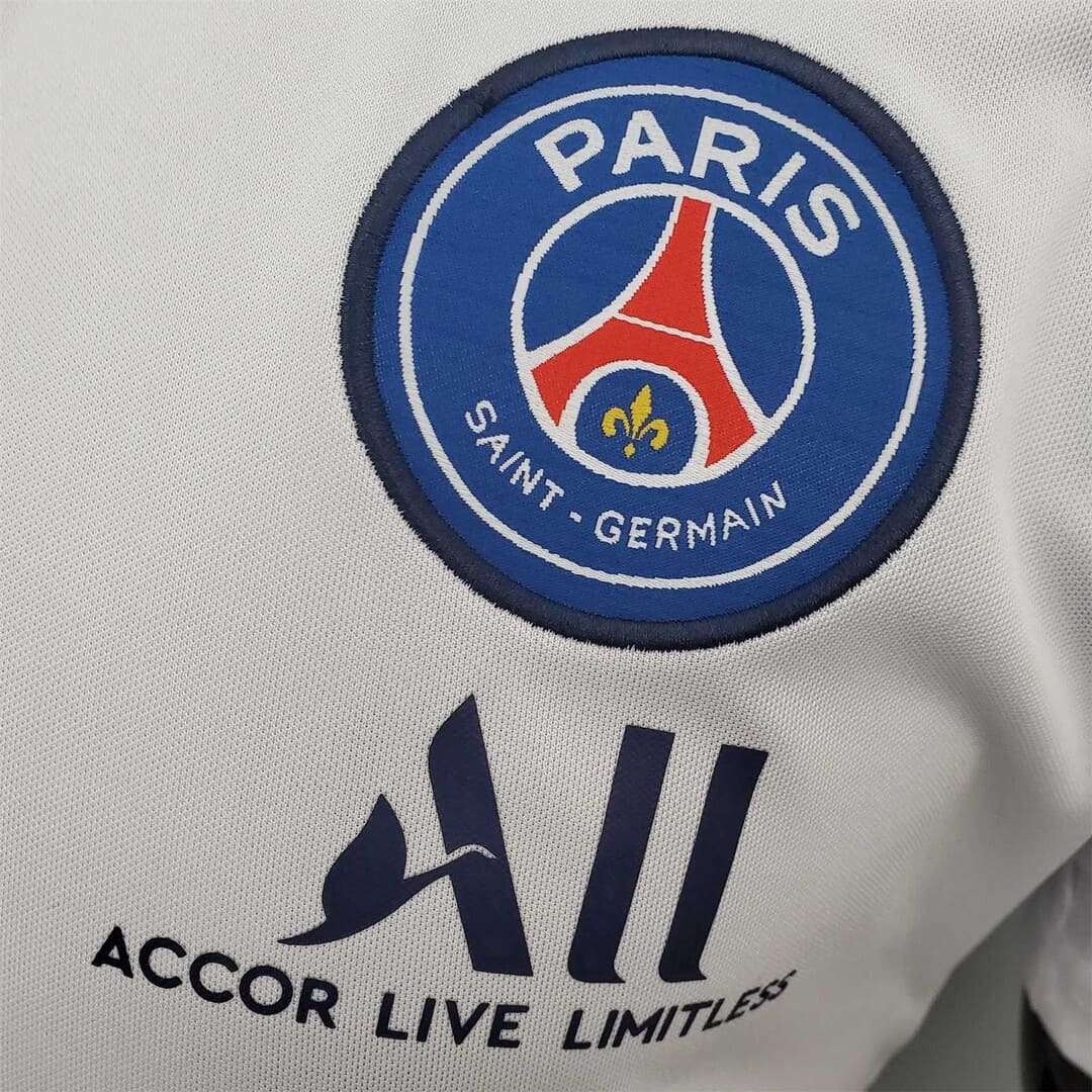 Paris Saint-Germain 2021/22 Polo Jordan Blanc