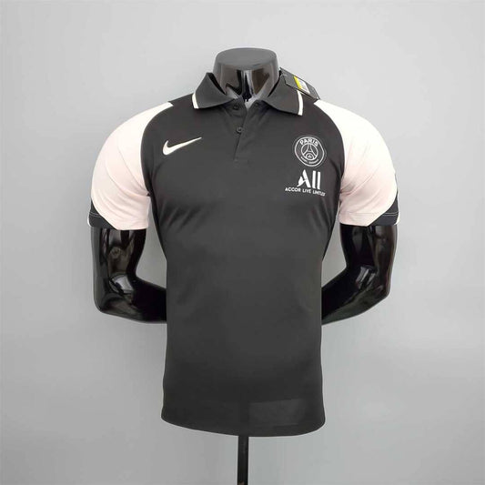 Paris Saint-Germain 2021/22 Polo Noir & Rose