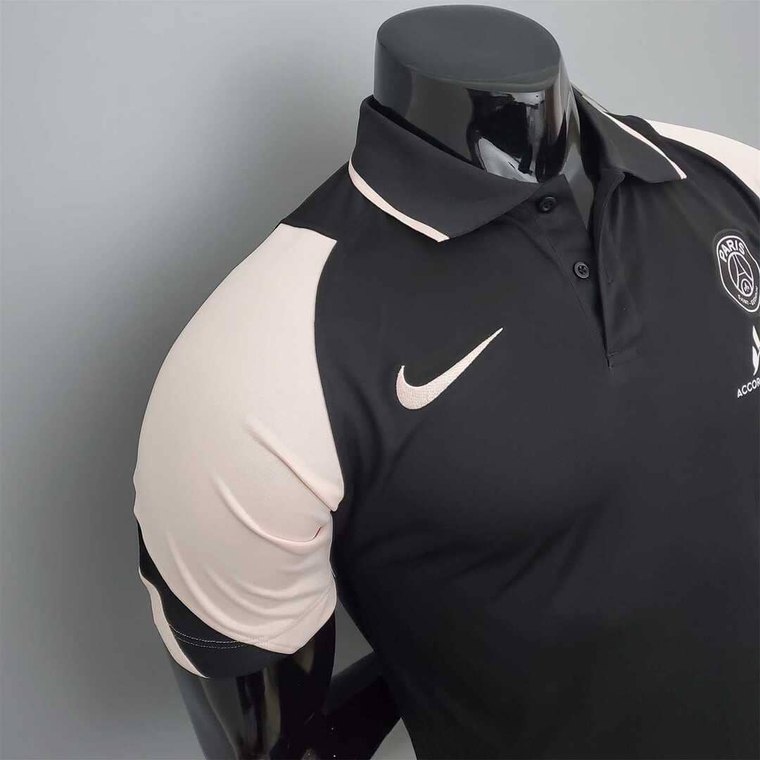 Paris Saint-Germain 2021/22 Polo Noir & Rose