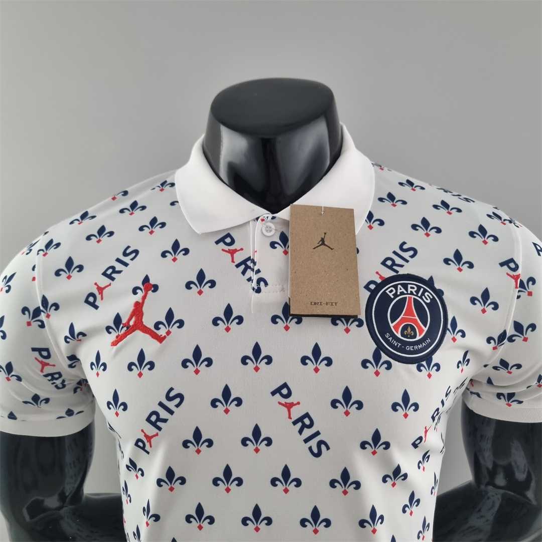 Paris Saint-Germain 2018/19 Polo Blanc Fleur de Lys