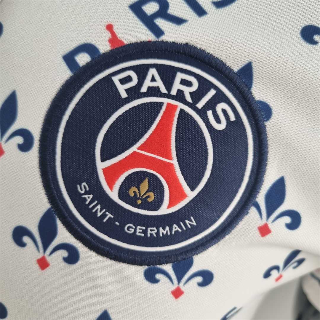 Paris Saint-Germain 2018/19 Polo Blanc Fleur de Lys